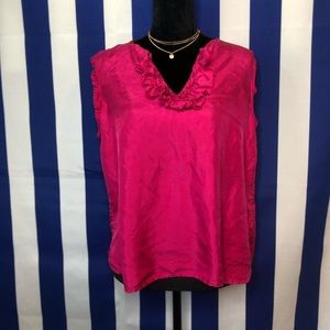 J. Crew pink blouse